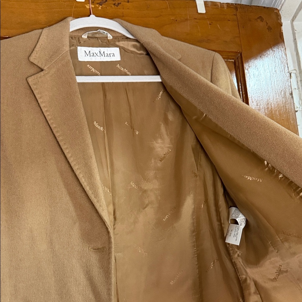 MaxMara Womens Classic Camel Hair Blazer - Picture 7 of 14